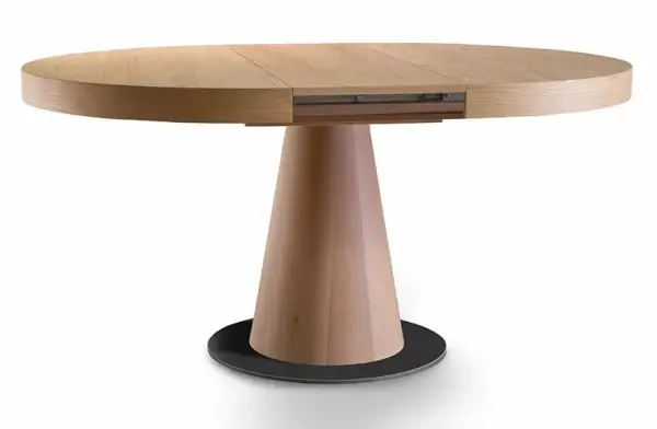 Mesa de comedor redonda extensible Maspri