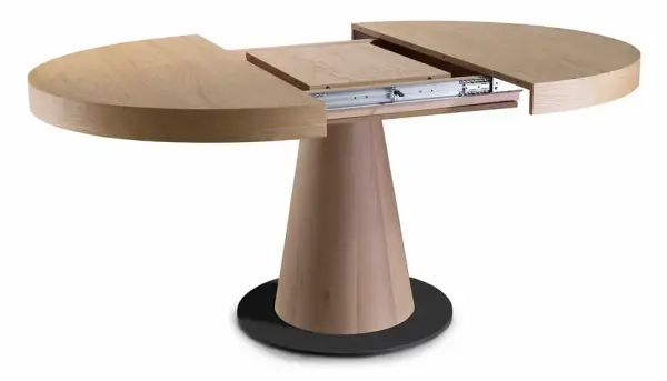 Mesa de comedor redonda extensible Maspri