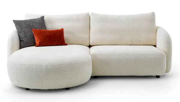Sofá con chaise longue curvo Togo