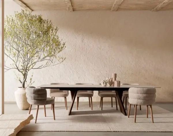 Silla crudo y roble Luciente