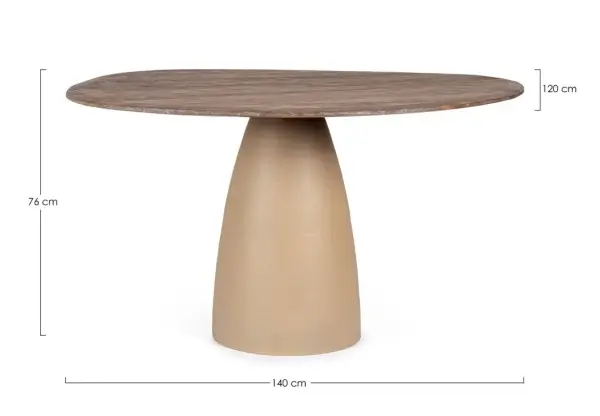 Mesa Stanley 140 madera de mango