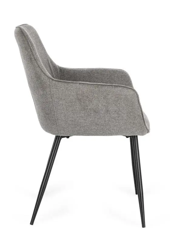 Silla C-BR Cora Gris acero