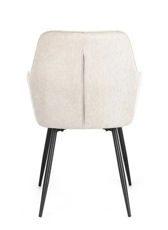 Silla C-BR Cora beige acero