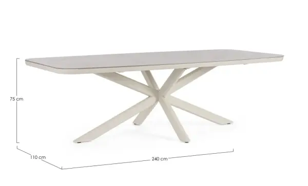 Mesa Isacco 240X110 PELICAN