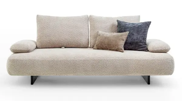 Sofá versátil curvo tapizado Fanny