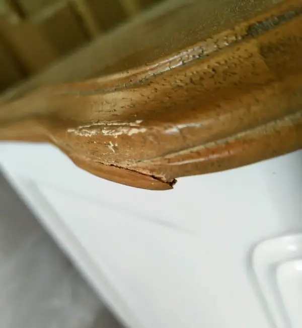 Mesa de televisión blanco roto y roble lig. defectos Nantes