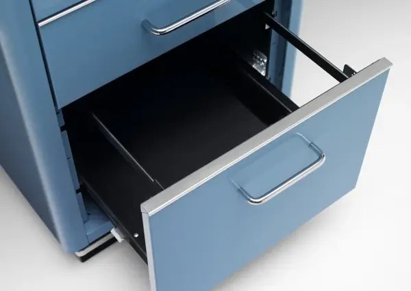 Cajonera metálica con ruedas con archivador
