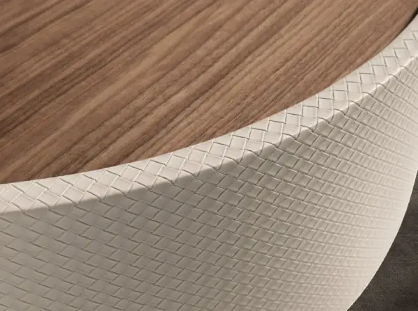 Mesa centro redonda nogal Nébula