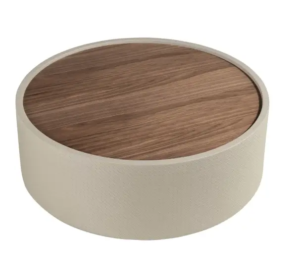 Mesa centro redonda nogal Nébula