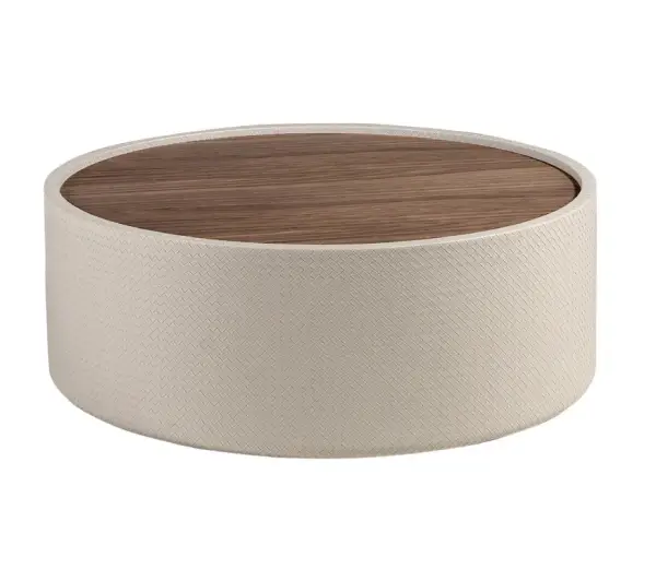 Mesa centro redonda nogal Nébula