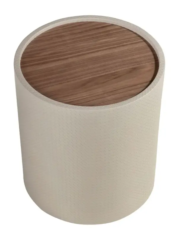 mesa de rincón redonda nogal Nara