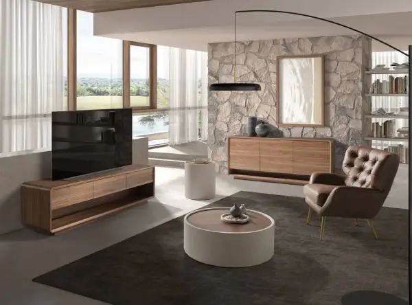 Mesa de televisión nogal Noxen