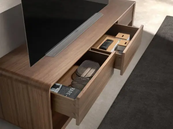 Mesa de televisión nogal Noxen