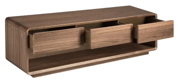 Mesa de televisión nogal Noxen