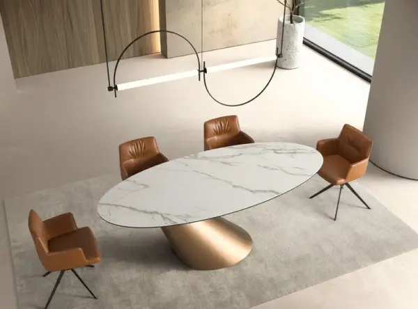 Mesa de comedor ovalada Ovaleia