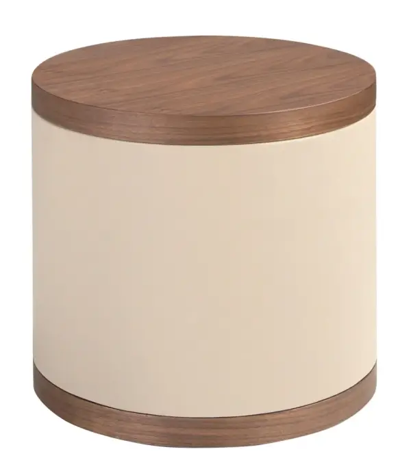 Mesa de noche polipel y nogal Nexivo