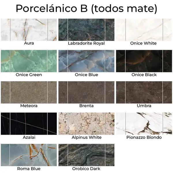 Mesa de comedor porcelánico August