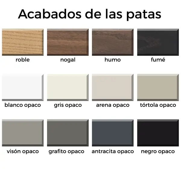 Mesa de comedor extensible lacada Tolova