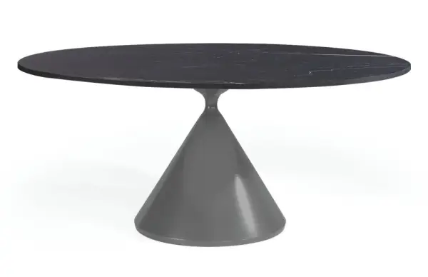 Mesa de comedor redonda metal y porcelánico Cherdy