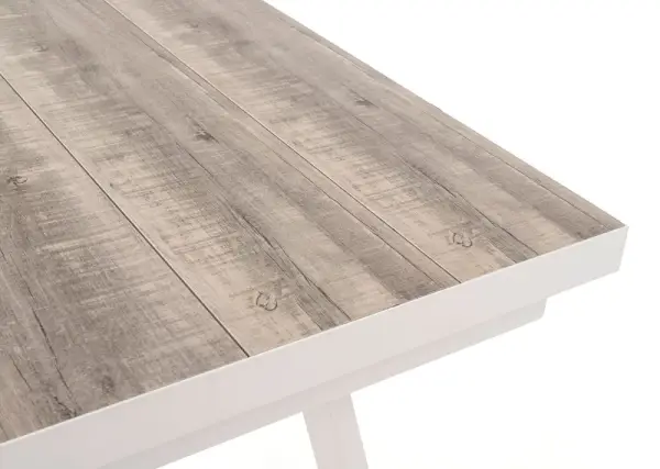 Mesa de comedor extensible rectangular de jardín Manxious
