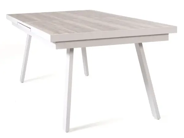 Mesa de comedor extensible rectangular de jardín Manxious