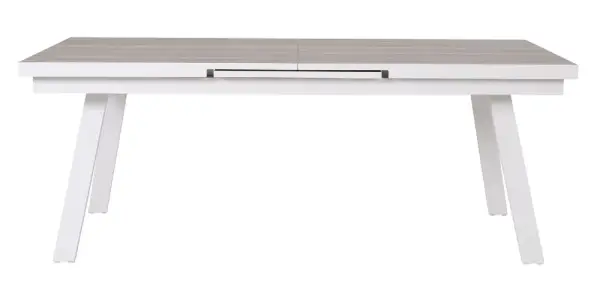 Mesa de comedor extensible rectangular de jardín Manxious