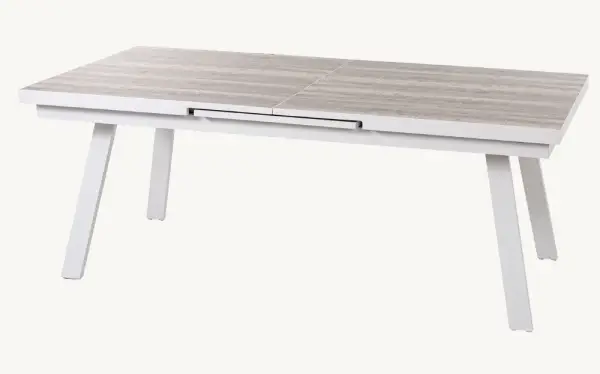 Mesa de comedor extensible rectangular de jardín Manxious