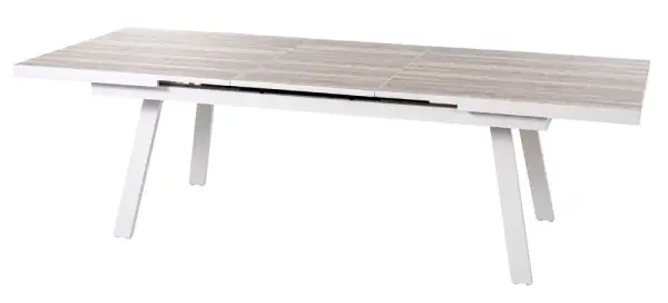 Mesa de comedor extensible rectangular de jardín Manxious