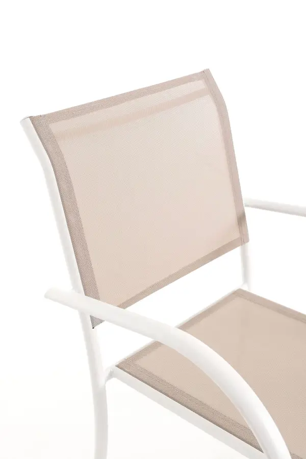 Silla de jardín beige Breeze