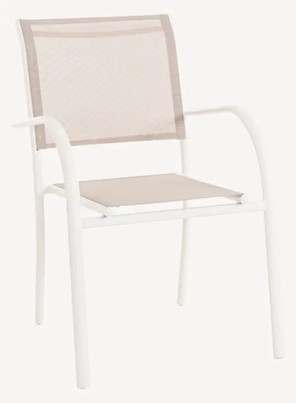 Silla de jardín beige Breeze