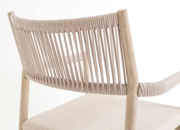 Silla de jardín beige Marven