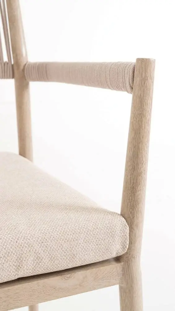 Silla de jardín beige Marven