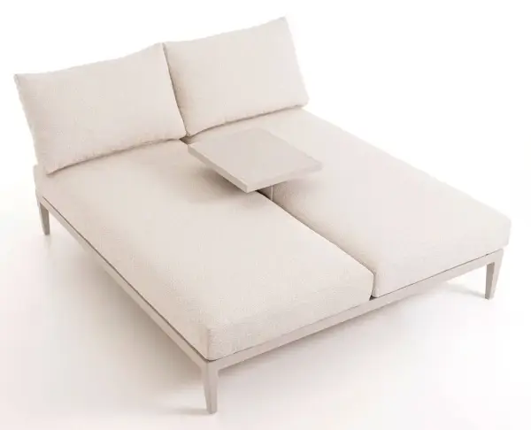 Tumbona doble beige Eloxia