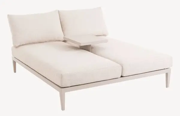 Tumbona doble beige Eloxia