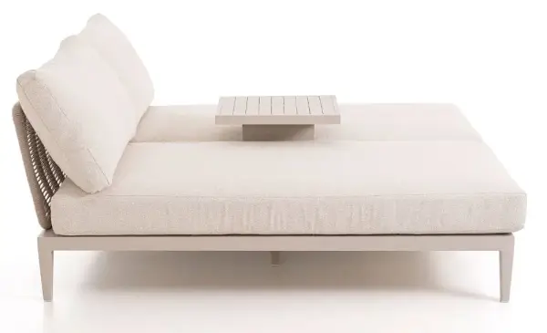 Tumbona doble beige Eloxia