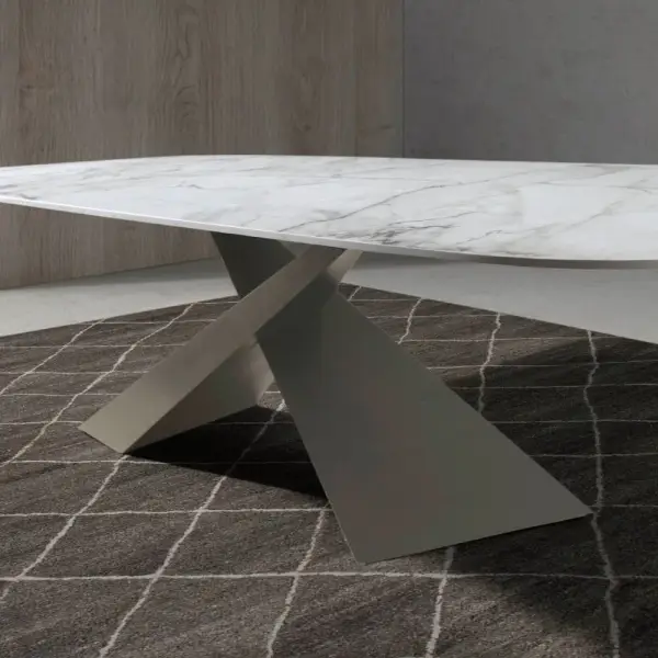 Mesa de comedor porcelánico barril Won