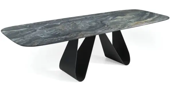 Mesa de comedor porcelánico barril Paxus