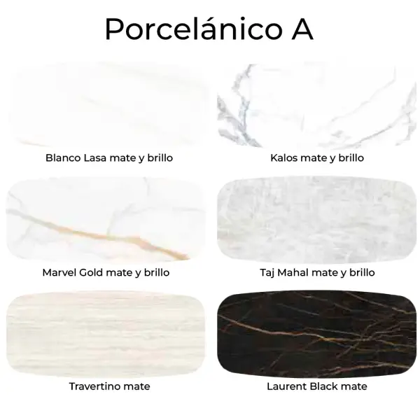 Mesa de comedor porcelánico barril Paxus