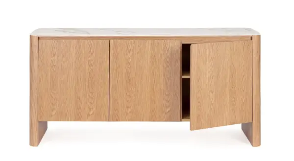 Aparador madera de 3 puertas Hoku