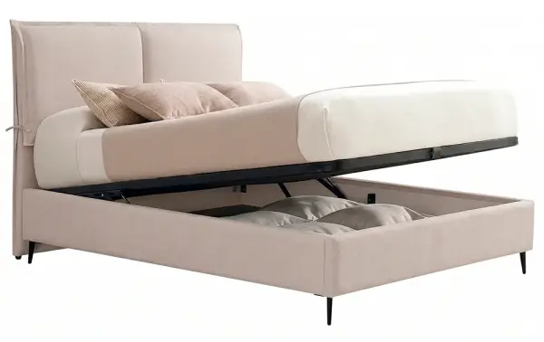Cama con canapé tapizada Aquiles