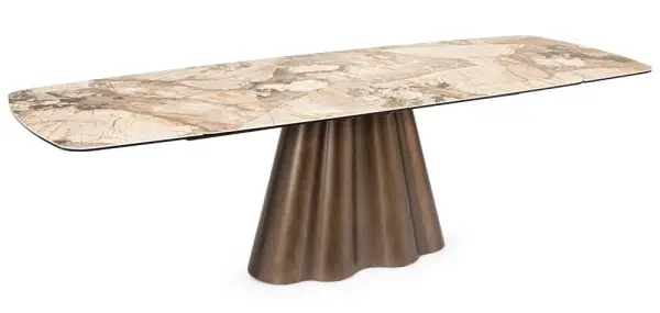 Mesa de comedor extensible porcelánico Caviata