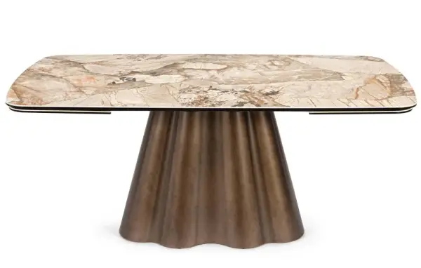 Mesa de comedor extensible porcelánico Caviata