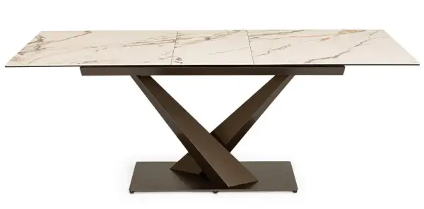 Mesa de comedor extensible porcelánico Siba
