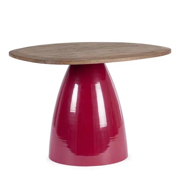 Mesa auxiliar madera y metal Stanley