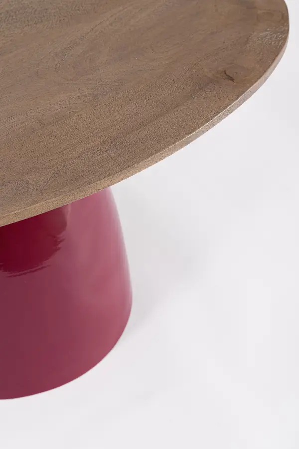 Mesa auxiliar madera y metal Stanley
