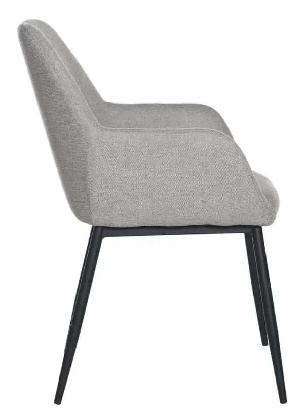 Silla gris claro Isabella
