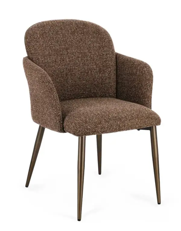 Silla de contrachapado Atenea marrón