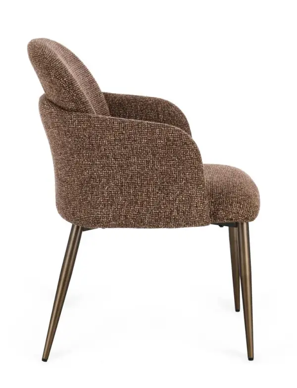 Silla de contrachapado Atenea marrón