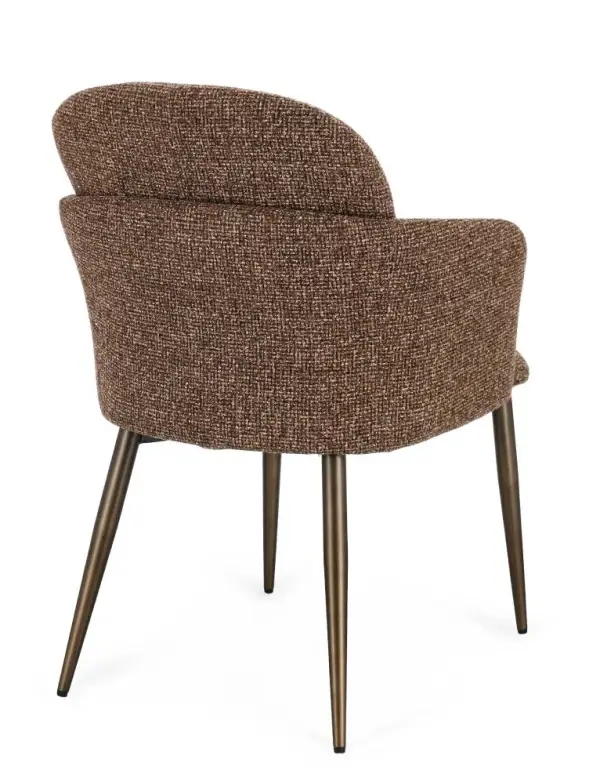 Silla de contrachapado Atenea marrón
