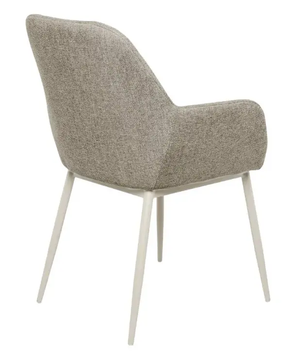 Silla taupe Isabella (pata beige)